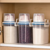 2 ou 3 un Pote Hermético 2L Com Copo Medidor Plástico para Produtos de Limpeza ou Mantimentos