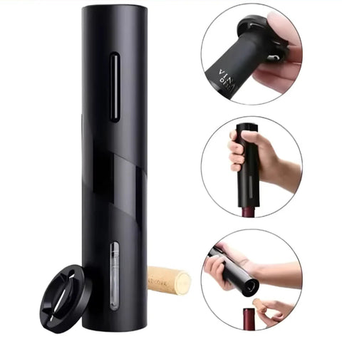 Abridor de Garrafas de Vinho Automático Elétrico a Pilha