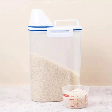 2 ou 3 un Pote Hermético 2L Com Copo Medidor Plástico para Produtos de Limpeza ou Mantimentos