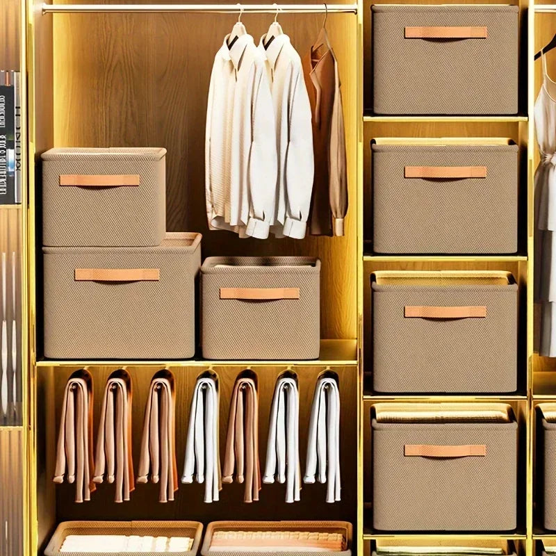 Engrossar roupas organizador calças camisola armários de armazenamento gavetas organizador jeans caixa de armazenamento guarda-roupa organizadores de armazenamento de roupas