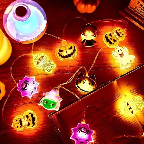 Cordão de Luzes LED Decorativas de Halloween – 1,5m/3m