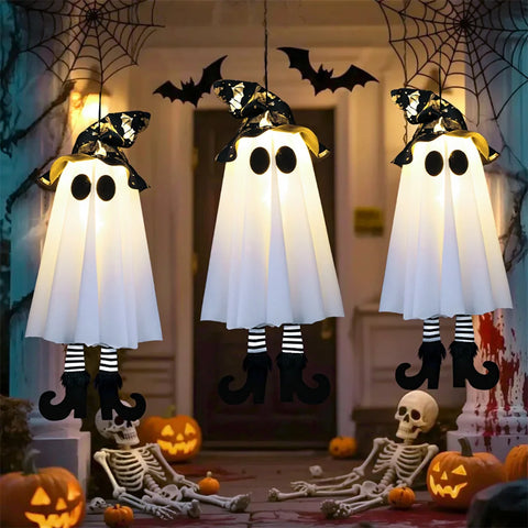 Luzes LED Spectre de Halloween – Enfeites Pendurados