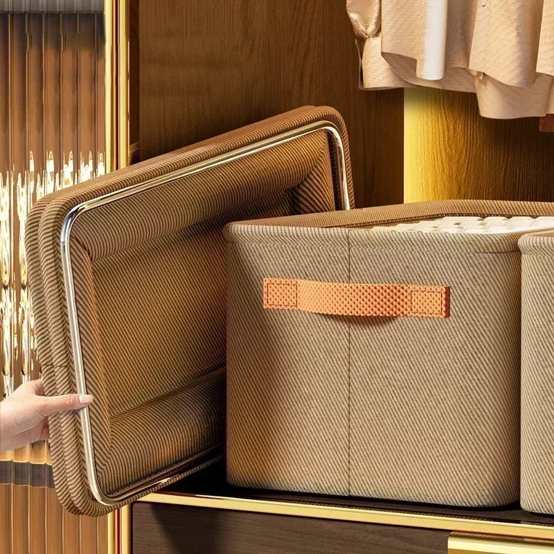 Engrossar roupas organizador calças camisola armários de armazenamento gavetas organizador jeans caixa de armazenamento guarda-roupa organizadores de armazenamento de roupas