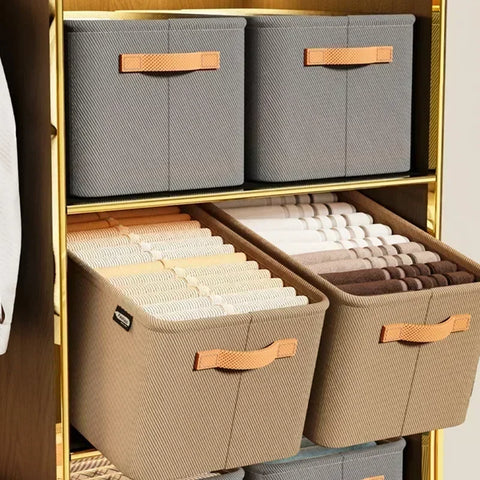 Engrossar roupas organizador calças camisola armários de armazenamento gavetas organizador jeans caixa de armazenamento guarda-roupa organizadores de armazenamento de roupas